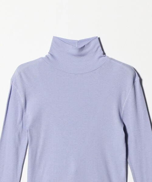 Steven Alan（スティーブンアラン）の「＜Steven Alan＞コットン シルク リブ タートルネック プルオーバー（Tシャツ/カットソー・レディース・パープル/ネイビー/ベージュ/オフホワイト/ライトブルー/ライム・FREE）」の11枚目の写真