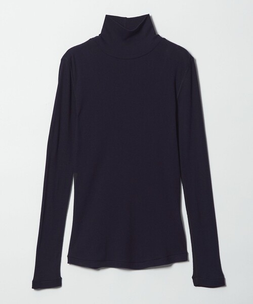 Steven Alan（スティーブンアラン）の「＜Steven Alan＞コットン シルク リブ タートルネック プルオーバー（Tシャツ/カットソー・レディース・パープル/ネイビー/ベージュ/オフホワイト/ライトブルー/ライム・FREE）」の14枚目の写真