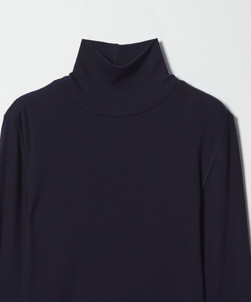 Steven Alan（スティーブンアラン）の「＜Steven Alan＞コットン シルク リブ タートルネック プルオーバー（Tシャツ/カットソー・レディース・パープル/ネイビー/ベージュ/オフホワイト/ライトブルー/ライム・FREE）」の16枚目の写真