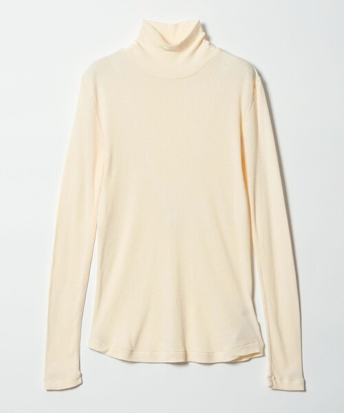 Steven Alan（スティーブンアラン）の「＜Steven Alan＞コットン シルク リブ タートルネック プルオーバー（Tシャツ/カットソー・レディース・パープル/ネイビー/ベージュ/オフホワイト/ライトブルー/ライム・FREE）」の20枚目の写真