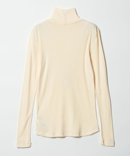 Steven Alan（スティーブンアラン）の「＜Steven Alan＞コットン シルク リブ タートルネック プルオーバー（Tシャツ/カットソー・レディース・パープル/ネイビー/ベージュ/オフホワイト/ライトブルー/ライム・FREE）」の21枚目の写真