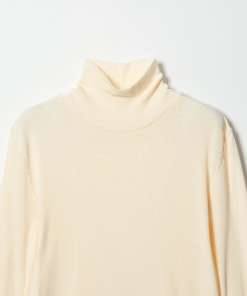 Steven Alan（スティーブンアラン）の「＜Steven Alan＞コットン シルク リブ タートルネック プルオーバー（Tシャツ/カットソー・レディース・パープル/ネイビー/ベージュ/オフホワイト/ライトブルー/ライム・FREE）」の22枚目の写真