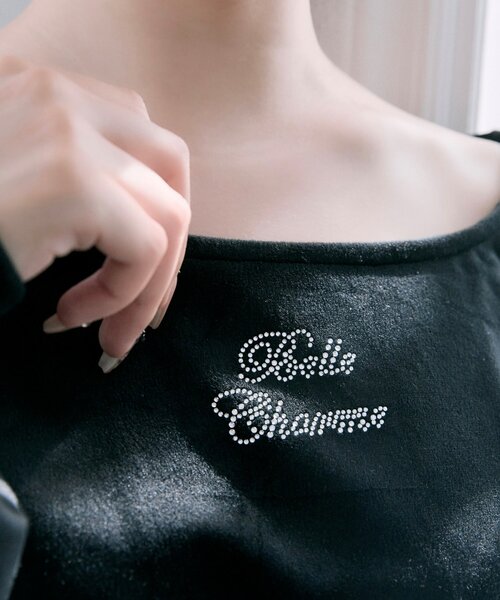 OLIVE des OLIVE(オリーブデオリーブ)の「【Belle Charme】リボンリボンベロアセットアップ(ワンピース・レディース・ブラック/オートミール/ピンク・FREE)」の17枚目の写真