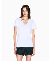 【A|X アルマーニ エクスチェンジ】デザインロゴ 半袖VネックTシャツ/REGULAR