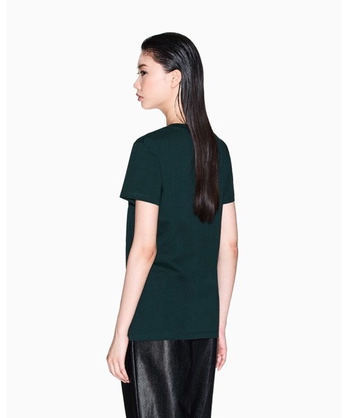 ARMANI EXCHANGE(アルマーニエクスチェンジ)の「【A|X アルマーニ エクスチェンジ】デザインロゴ 半袖VネックTシャツ/REGULAR(Tシャツ/カットソー・レディース・ホワイト/ブラック/ダークグリーン・LARGE/MEDIUM/SMALL/X-LARGE/X-SMALL)」の8枚目の写真