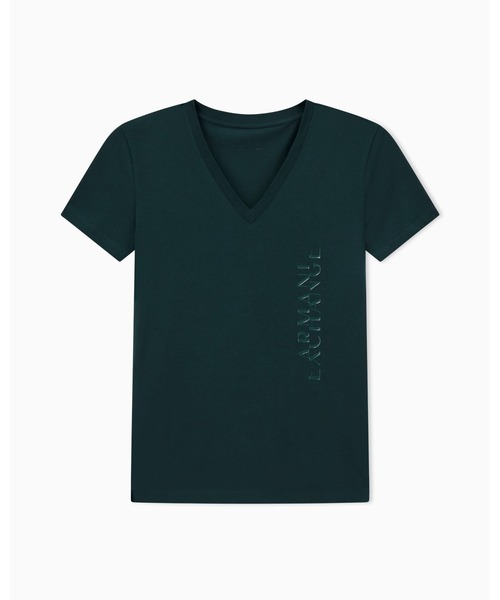 ARMANI EXCHANGE(アルマーニエクスチェンジ)の「【A|X アルマーニ エクスチェンジ】デザインロゴ 半袖VネックTシャツ/REGULAR(Tシャツ/カットソー・レディース・ホワイト/ブラック/ダークグリーン・LARGE/MEDIUM/SMALL/X-LARGE/X-SMALL)」の11枚目の写真