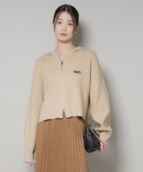 PENNEYS（ぺニーズ）の「PENNEYS別注TheFOXニットフーディー（ニット/セーター・レディース・ブルー/ブラック/ベージュ・FREE）」の2枚目の写真