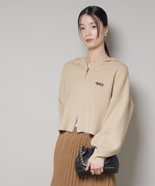 PENNEYS（ぺニーズ）の「PENNEYS別注TheFOXニットフーディー（ニット/セーター・レディース・ブルー/ブラック/ベージュ・FREE）」の5枚目の写真