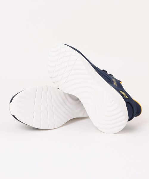 SKECHERS（スケッチャーズ）の「SKECHERS スケッチャーズ SLIP-INS スリップインズ BOBS SQUAD CHAOS-SOLID STEP【ワイド】（スニーカー・メンズ・ネイビー/ブラック×ブラック・25.0cm/25.5cm/26.0cm/26.5cm/27.0cm/27.5cm/28.0cm/29.0cm/29.5cm/24.5cm）」の4枚目の写真