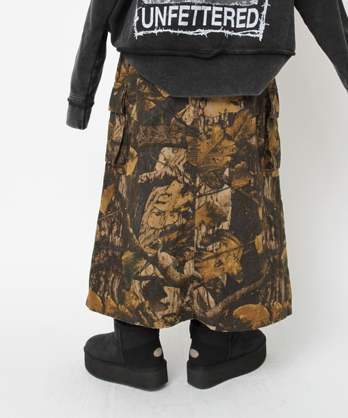 RNA（アールエヌエー）の「G1101 カモフラージュカーゴロングスカート（スカート・レディース・リアルツリーカモ/ウッドランド・MEDIUM）」の5枚目の写真