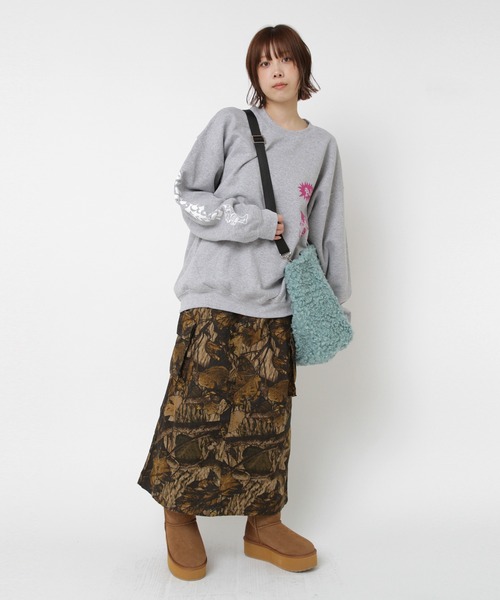 セール】G1101 カモフラージュカーゴロングスカート（スカート）｜RNA