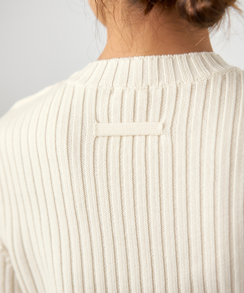 IENA(イエナ)の「ワイドリブプルオーバー(ニット/セーター・レディース・グレー/アイボリー/ネイビー・FREE)」の12枚目の写真