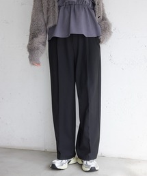 VIS | 【Hot Beauty】ベルテッドスリムストレートパンツ/イージーケア(その他パンツ)