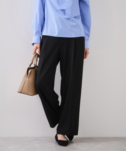 VIS（ビス）の「Hot Beautyベルテッドスリムストレートパンツ/イージーケア（その他パンツ・レディース・ブラック/グレー/キャメル・SS/S/M/L）」の4枚目の写真