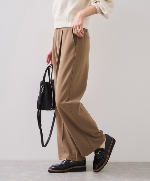 VIS（ビス）の「Hot Beautyベルテッドスリムストレートパンツ/イージーケア（その他パンツ・レディース・ブラック/グレー/キャメル・SS/S/M/L）」の14枚目の写真