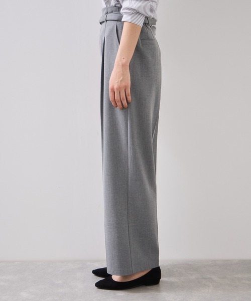 VIS（ビス）の「Hot Beautyベルテッドスリムストレートパンツ/イージーケア（その他パンツ・レディース・ブラック/グレー/キャメル・SS/S/M/L）」の20枚目の写真