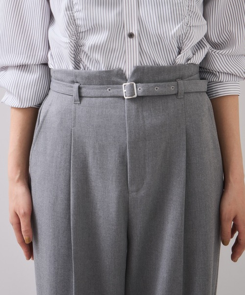 VIS（ビス）の「Hot Beautyベルテッドスリムストレートパンツ/イージーケア（その他パンツ・レディース・ブラック/グレー/キャメル・SS/S/M/L）」の22枚目の写真