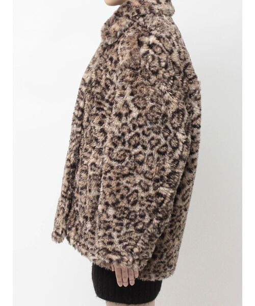 GYDA（ジェイダ）の「コクーンエコファーブルゾン（ブルゾン・レディース・その他1/ブラック/その他・FREE）」の5枚目の写真