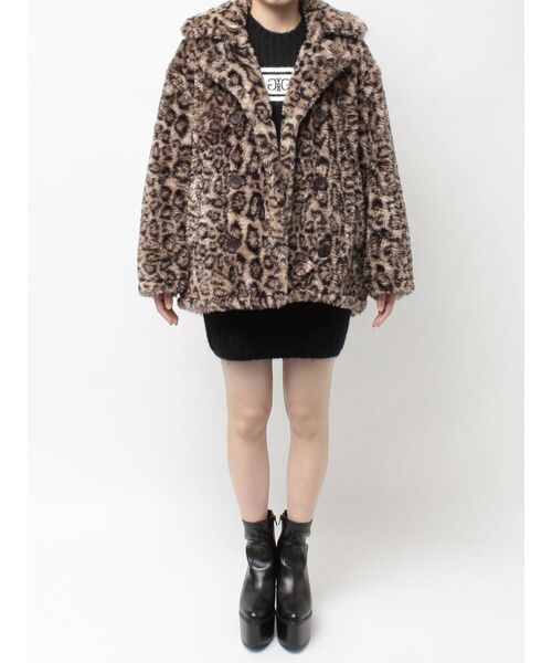 GYDA（ジェイダ）の「コクーンエコファーブルゾン（ブルゾン・レディース・その他1/ブラック/その他・FREE）」の14枚目の写真