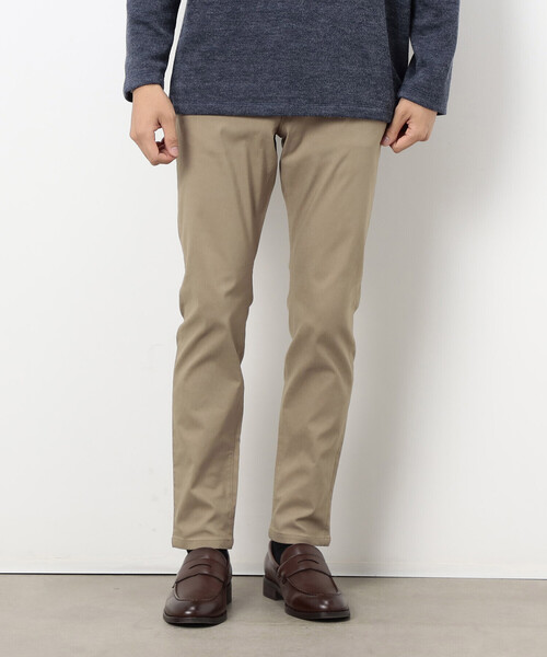 COMME CA ISM（コムサイズム）の「【スマートベーシックパンツ】裏起毛ハイテンション スキニーパンツ（その他パンツ・メンズ・カーキ/ブラック/ベージュ/チャコール・XL/S/L/M）」の4枚目の写真