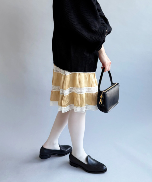 EDIT. FOR LULU（エディットフォールル）の「【gimaguas/ギマガス】CIELO MIDI SKIRT（スカート・レディース・ベージュ・SMALL）」の2枚目の写真