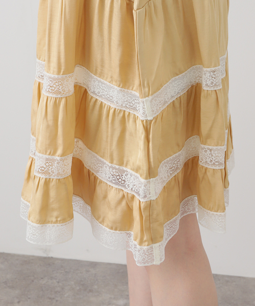 EDIT. FOR LULU（エディットフォールル）の「【gimaguas/ギマガス】CIELO MIDI SKIRT（スカート・レディース・ベージュ・SMALL）」の10枚目の写真