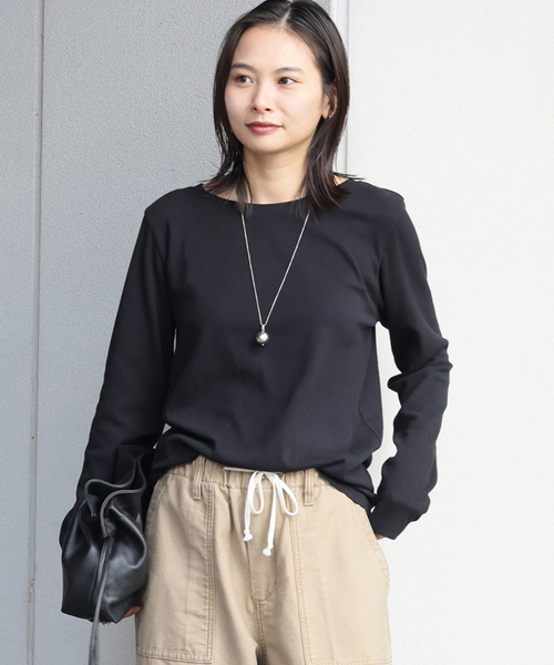 JOURNAL STANDARD（ジャーナルスタンダード）の「《追加3》ベアテレココンパクトプルオーバー（Tシャツ/カットソー・レディース・ブラウン/アイボリー/ブラック/ホワイト・FREE）」の14枚目の写真