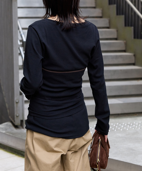 JOURNAL STANDARD（ジャーナルスタンダード）の「《追加3》ベアテレココンパクトプルオーバー（Tシャツ/カットソー・レディース・ブラウン/アイボリー/ブラック/ホワイト・FREE）」の22枚目の写真