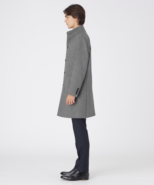 BLACK LABEL CRESTBRIDGE(ブラックレーベル・クレストブリッジ)の「カルゼビーバースタンドカラーコート(その他アウター・メンズ・グレー系その他/ブラウン系その他5/チャコールグレー/ブルー系その他7・M/L/XL/S)」の8枚目の写真