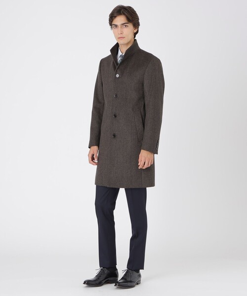 BLACK LABEL CRESTBRIDGE(ブラックレーベル・クレストブリッジ)の「カルゼビーバースタンドカラーコート(その他アウター・メンズ・グレー系その他/ブラウン系その他5/チャコールグレー/ブルー系その他7・M/L/XL/S)」の16枚目の写真