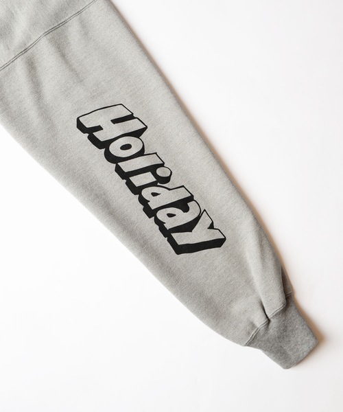 HOLIDAY（ホリデイ）の「POLYCON SWEAT CREW-NECK TOPS (EN ROUTE) ポリコンスウェットクルーネックトップス (アンルート)（スウェット・レディース・ダークネイビー/ヘザーグレー・ONE SIZE）」の6枚目の写真