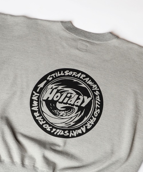 HOLIDAY（ホリデイ）の「POLYCON SWEAT CREW-NECK TOPS (EN ROUTE) ポリコンスウェットクルーネックトップス (アンルート)（スウェット・レディース・ダークネイビー/ヘザーグレー・ONE SIZE）」の8枚目の写真