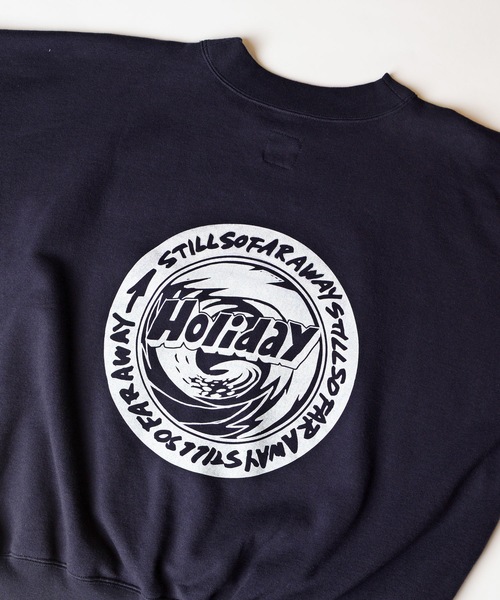 HOLIDAY（ホリデイ）の「POLYCON SWEAT CREW-NECK TOPS (EN ROUTE) ポリコンスウェットクルーネックトップス (アンルート)（スウェット・レディース・ダークネイビー/ヘザーグレー・ONE SIZE）」の9枚目の写真