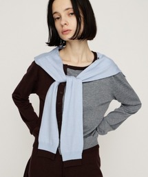 SLEEVE DOCKING KNIT TOPS スリーブ ドッキング ニット トップス 秋服 冬服