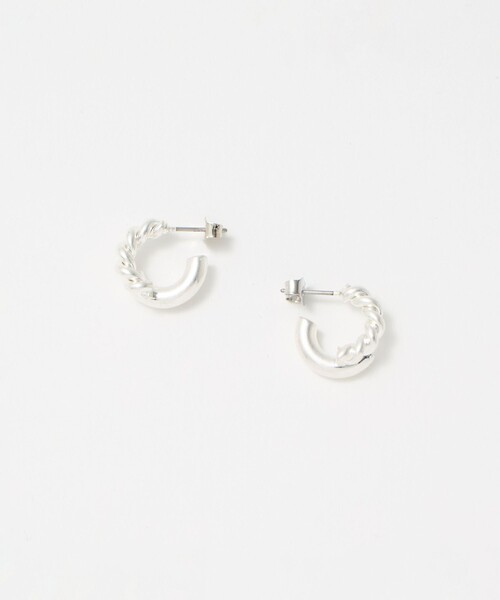 BEAUTY&YOUTH UNITED ARROWS（ビューティーアンドユースユナイテッドアローズ）の「ロープ×パイプ フープピアス（ピアス（両耳用）・レディース・シルバー/ゴールド・FREE）」の11枚目の写真