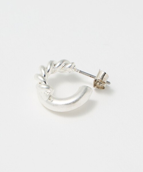 BEAUTY&YOUTH UNITED ARROWS（ビューティーアンドユースユナイテッドアローズ）の「ロープ×パイプ フープピアス（ピアス（両耳用）・レディース・シルバー/ゴールド・FREE）」の12枚目の写真