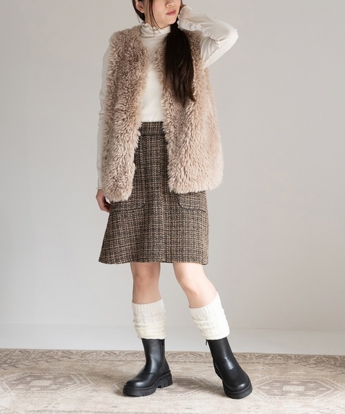 JELLY BEANS（ジェリービーンズ）の「トラックソールレースサイドゴアショートブーツ(210-57389)JELLY BEANS(ジェリービーンズ)（ブーツ・レディース・ダークブラウン/ブラック・S/M/L）」の6枚目の写真