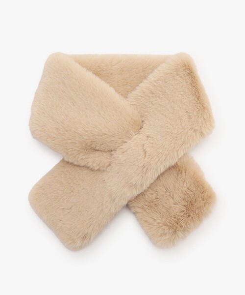 Afternoon Tea（アフタヌーンティー）の「フェイクファーティペット（マフラー・レディース・ライトグレー/ベージュ/アイボリー・ONE SIZE）」の3枚目の写真