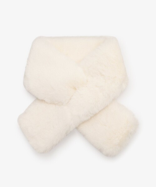 Afternoon Tea（アフタヌーンティー）の「フェイクファーティペット（マフラー・レディース・ライトグレー/ベージュ/アイボリー・ONE SIZE）」の2枚目の写真