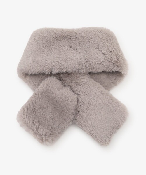 Afternoon Tea（アフタヌーンティー）の「フェイクファーティペット（マフラー・レディース・ライトグレー/ベージュ/アイボリー・ONE SIZE）」の4枚目の写真