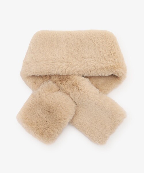 Afternoon Tea（アフタヌーンティー）の「フェイクファーティペット（マフラー・レディース・ライトグレー/ベージュ/アイボリー・ONE SIZE）」の6枚目の写真