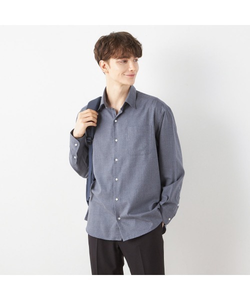 SUIT SELECT（スーツセレクト）の「【RBC/長袖】シャツ（シャツ/ブラウス・メンズ・グレー/ブラウン/ネイビー・MEDIUM/LARGE/X-LARGE）」の15枚目の写真