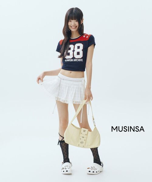 RONRON(ロンロン)の「SPORTY 88 STAR SHORT T SHIRT NAVY(Tシャツ/カットソー・レディース・その他・FREE)」の8枚目の写真