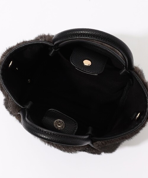 TOMORROWLAND （トゥモローランド）の「TOMORROWLAND フェイクファー トートバッグ（トートバッグ・レディース・ダークブラウン/ライトベージュ・FREE）」の16枚目の写真