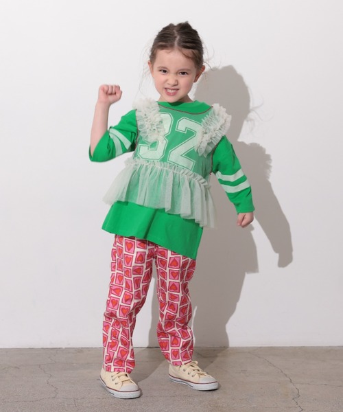 Ocean&Ground（オーシャン&グラウンド）の「ﾁｭｰﾙﾌﾘﾙﾍﾞｽﾄ（ベスト・キッズ・ブラック/オフホワイト/レッド/ミント・100/120/110/140/130）」の20枚目の写真