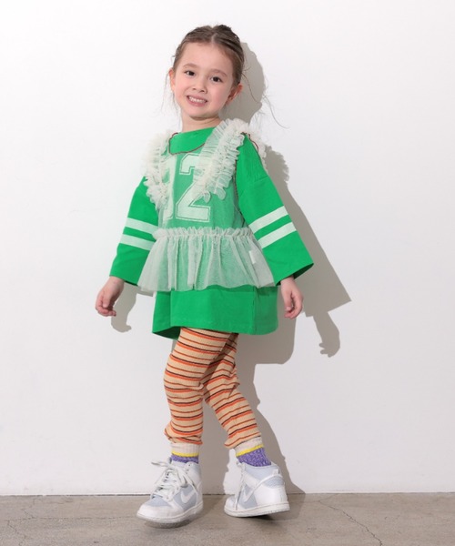 Ocean&Ground（オーシャン&グラウンド）の「ﾁｭｰﾙﾌﾘﾙﾍﾞｽﾄ（ベスト・キッズ・ブラック/オフホワイト/レッド/ミント・100/120/110/140/130）」の17枚目の写真