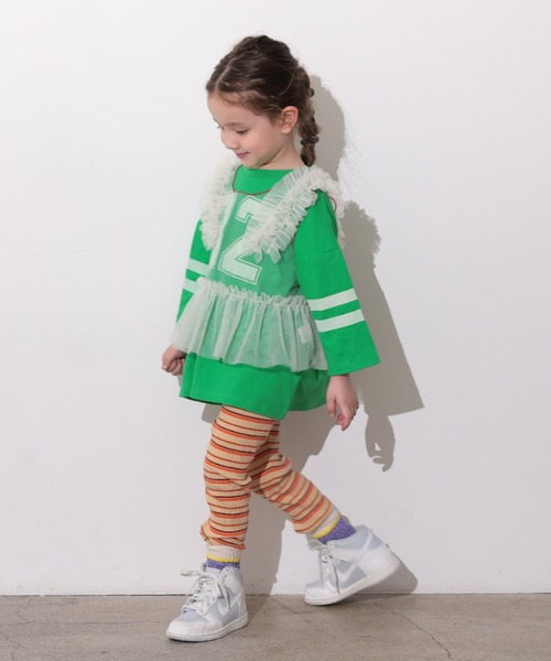 Ocean&Ground（オーシャン&グラウンド）の「ﾁｭｰﾙﾌﾘﾙﾍﾞｽﾄ（ベスト・キッズ・ブラック/オフホワイト/レッド/ミント・100/120/110/140/130）」の19枚目の写真