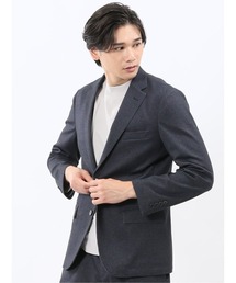 TAKA-Q | 【ストレッチ 抗ピリング ウォッシャブル イージーケアア】タカキュー 2ボタンジャケット カルゼ紺(セットアップ可能)(スーツジャケット)
