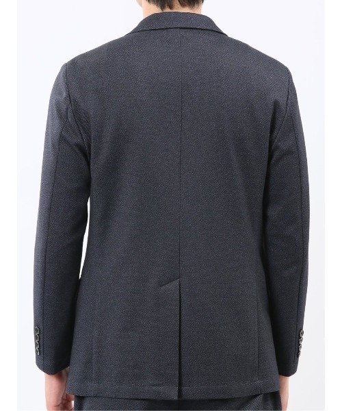 TAKA-Q（タカキュー）の「【ストレッチ 抗ピリング ウォッシャブル イージーケアア】タカキュー 2ボタンジャケット カルゼ紺(セットアップ可能)（スーツジャケット・メンズ・ネイビー・MEDIUM/X-LARGE/LARGE/S/3L）」の5枚目の写真