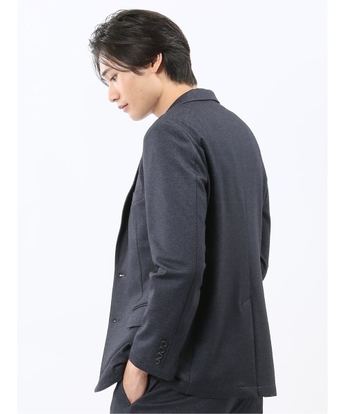 TAKA-Q（タカキュー）の「【ストレッチ 抗ピリング ウォッシャブル イージーケアア】タカキュー 2ボタンジャケット カルゼ紺(セットアップ可能)（スーツジャケット・メンズ・ネイビー・MEDIUM/X-LARGE/LARGE/S/3L）」の8枚目の写真
